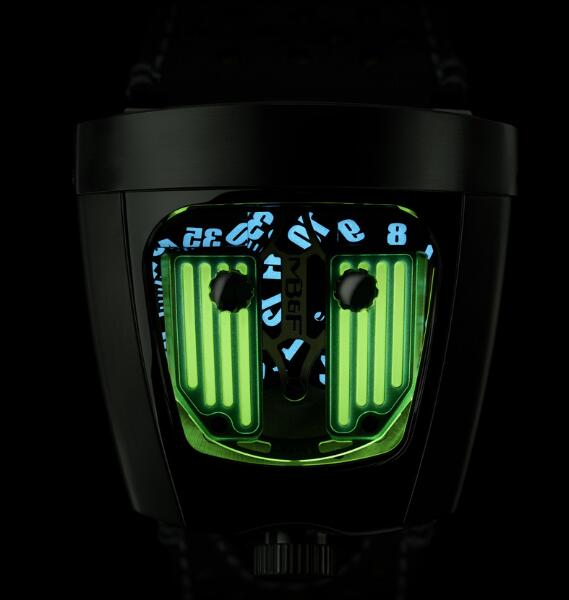 MB&F HMX BLACK BADGER RADAR GREEN 57.STGL.B Replica Watch